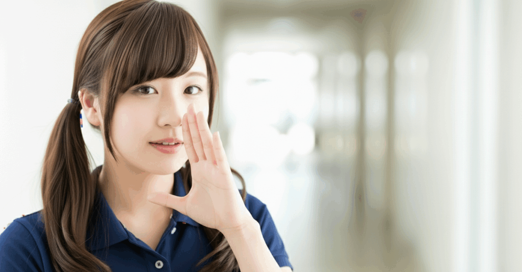 穏やかな介護職員