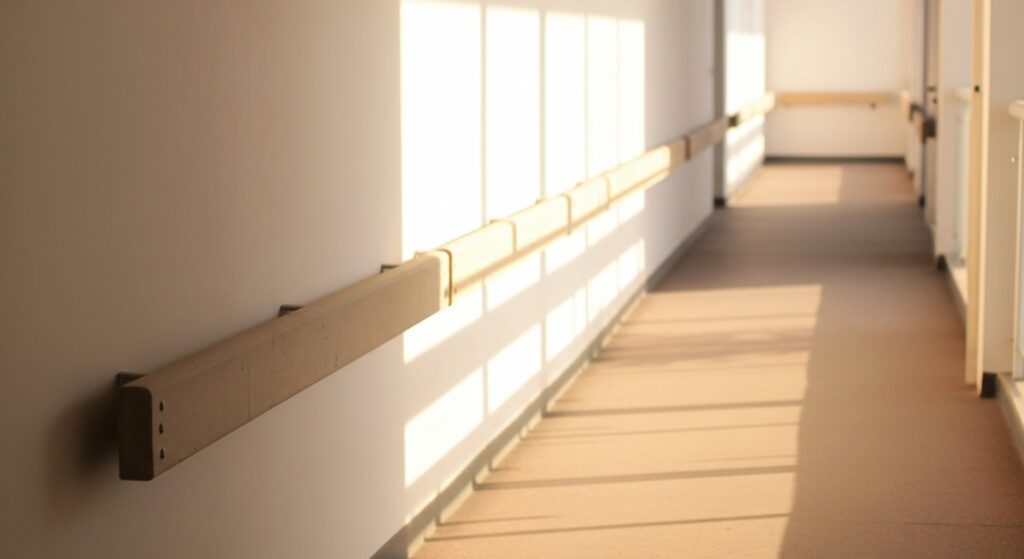 介護施設の廊下の画像