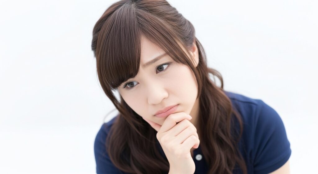 悩む女性の介護職員