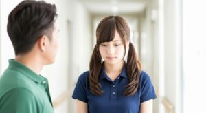 男性介護職員と女性介護職員