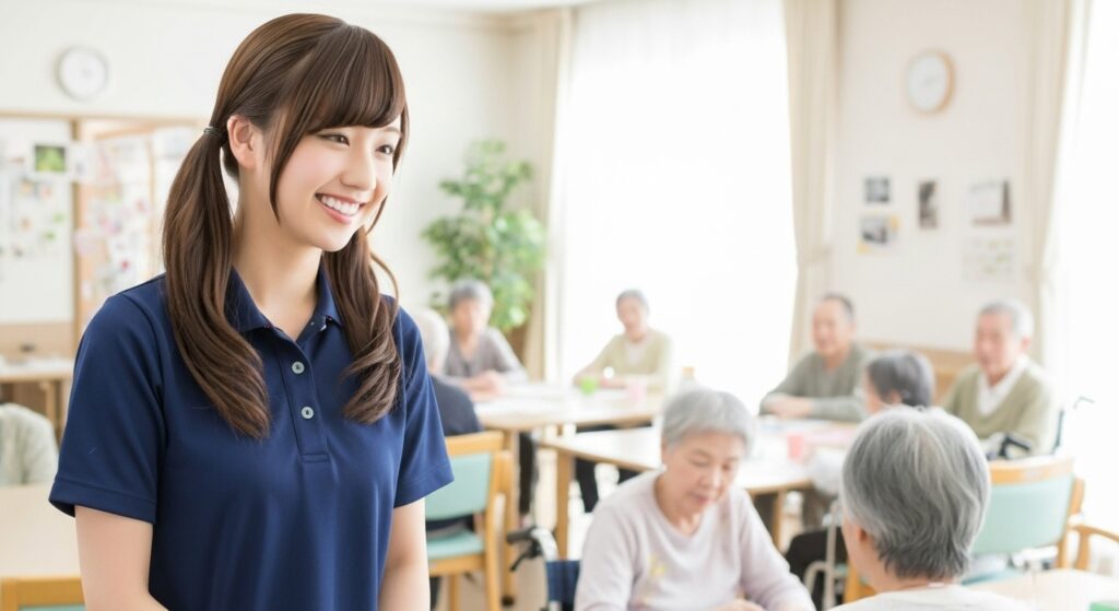 女性の介護職員の画像