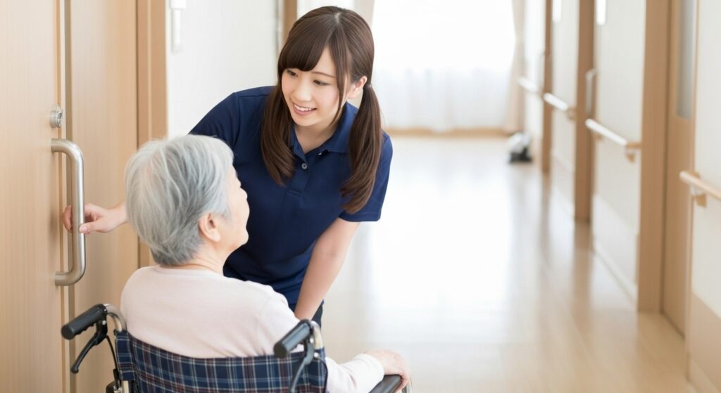 女性の介護職員の画像