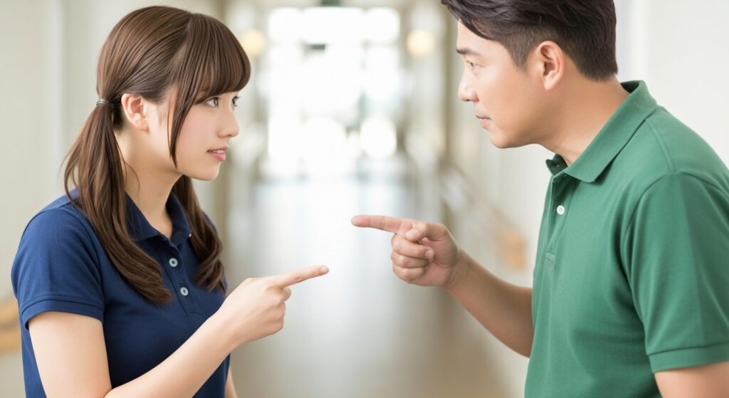 男性介護職員と女性介護職員