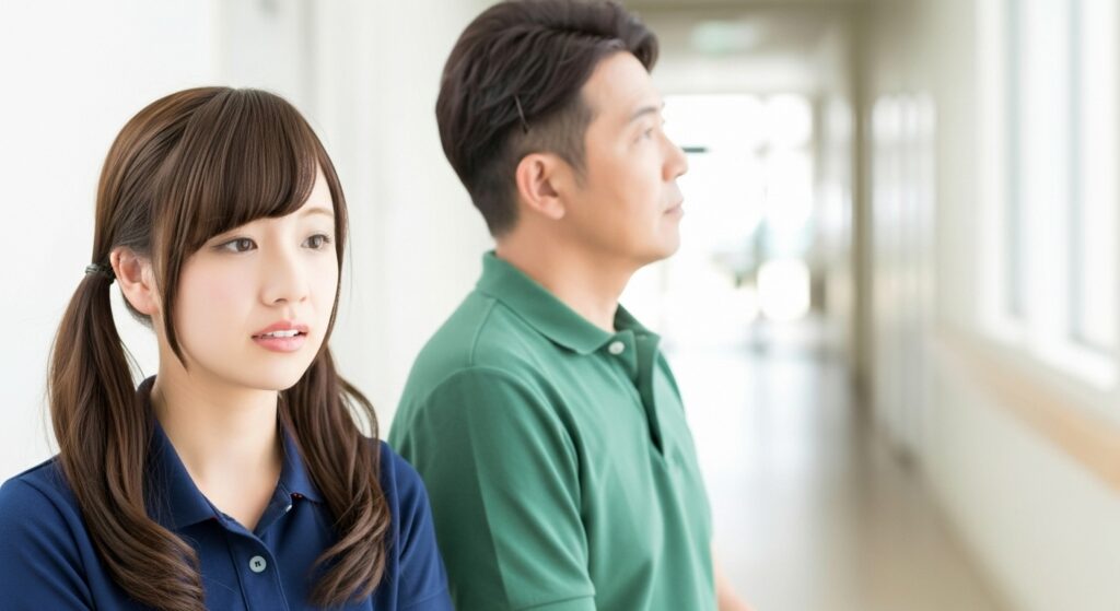 男性介護職員と女性介護職員