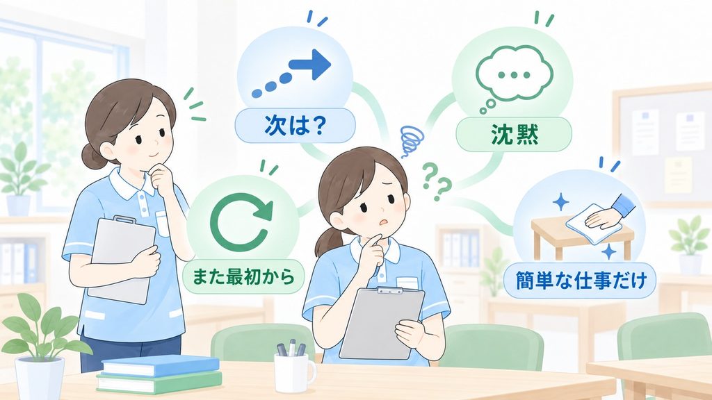 判断の丸投げをめぐる四つの場面を現場リーダーが見分けるための図解