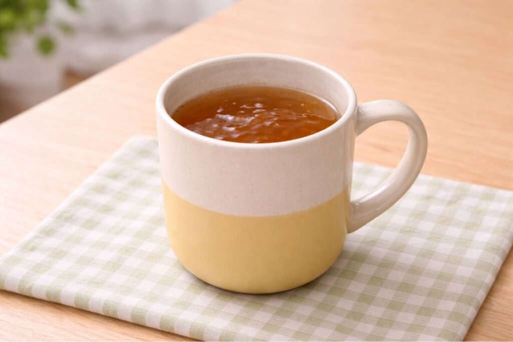 トロミのついたお茶