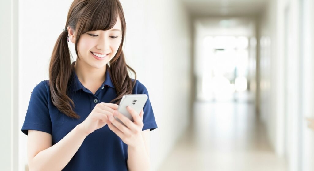 女性の介護職員の画像