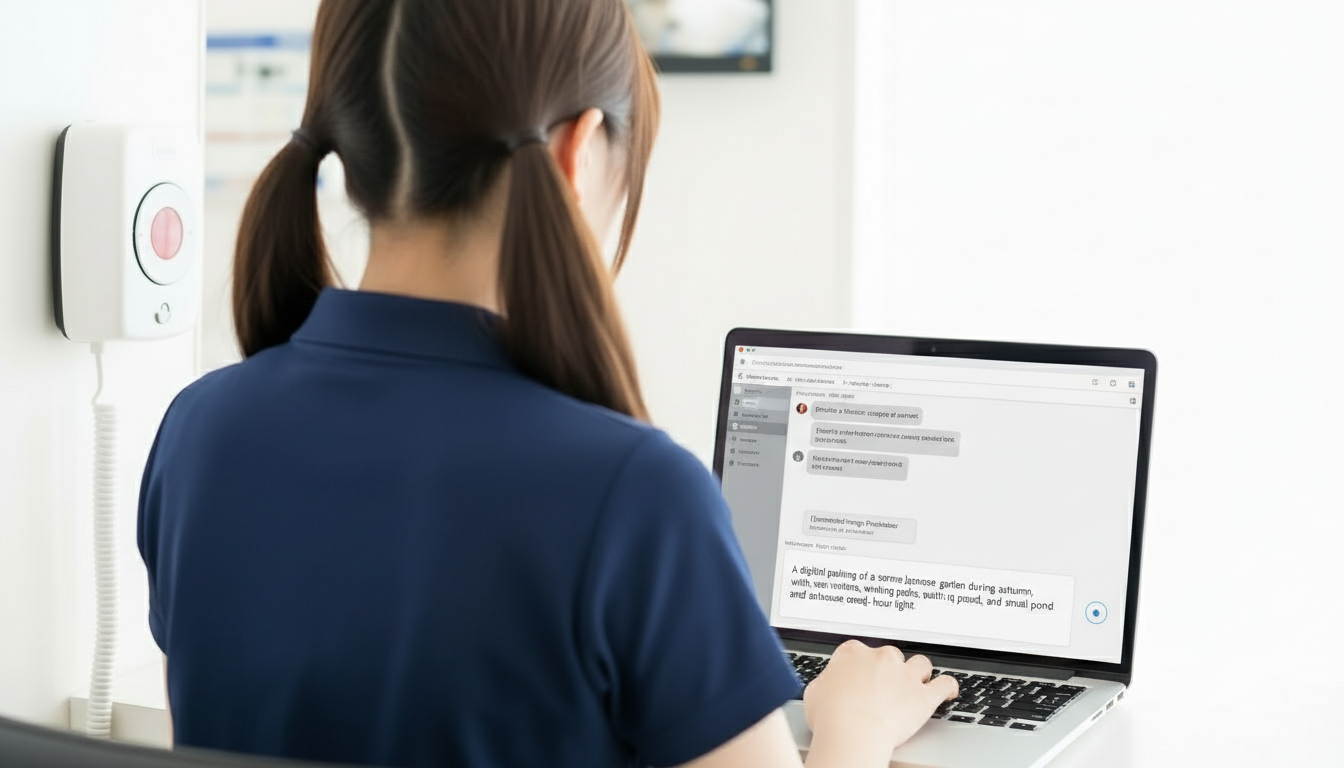 女性の介護職員の画像