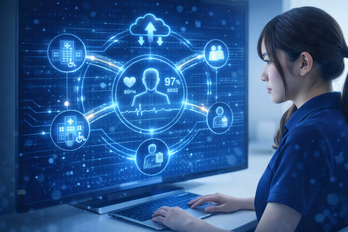 女性の介護職員の画像