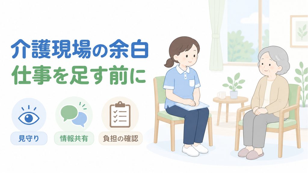 「職員を遊ばせているのはもったいない」は危険？介護現場に余白が必要な理由
